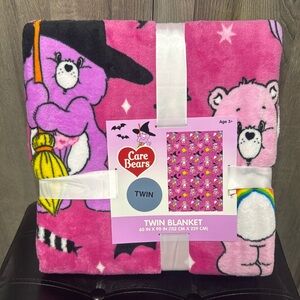 New Care Bears 60" x 90" Care Bear Bright Pink Halloween Twin Throw Blanket